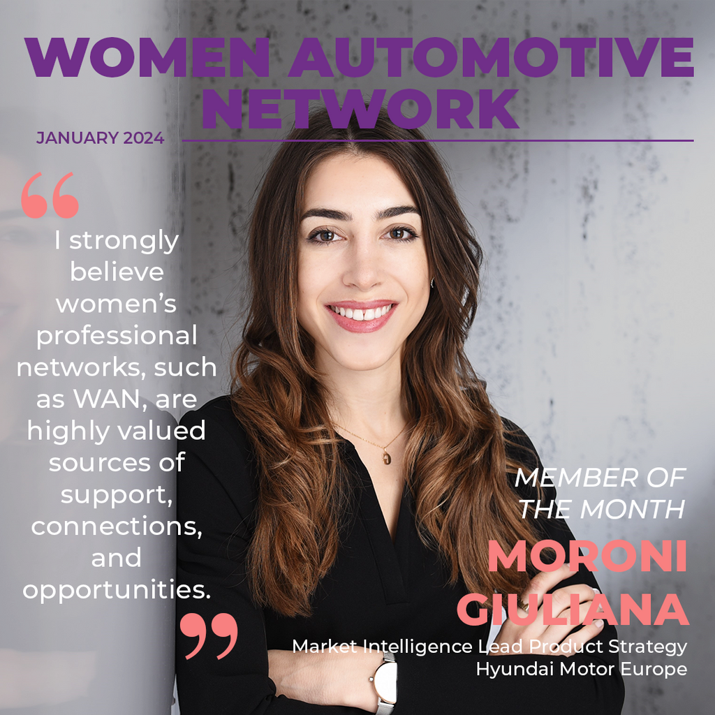 January's Member of the Month, Giuliana Moroni, Market Intelligence Lead Product Strategy,  Hyundai Motor Europe